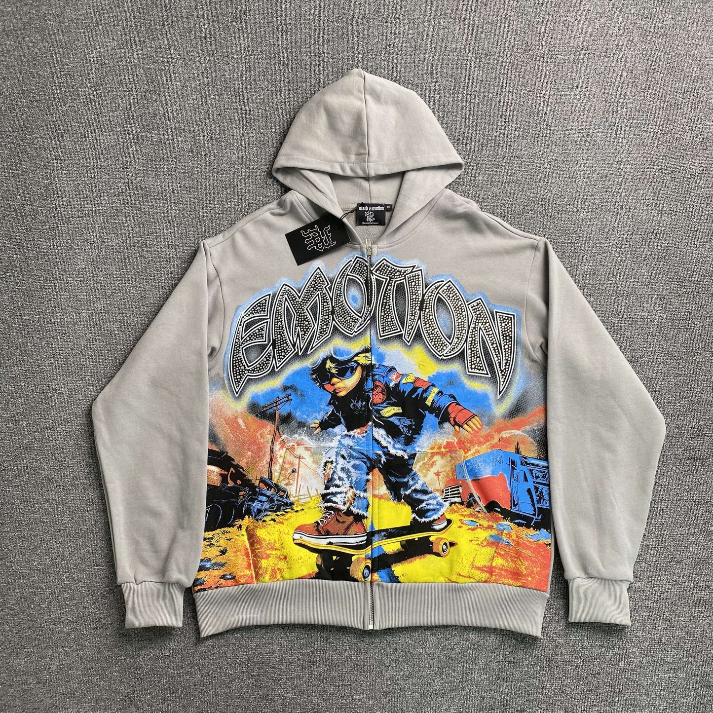 Mixed Emotion Last Ride Jacket Grey