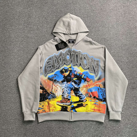 Mixed Emotion Last Ride Jacket Grey