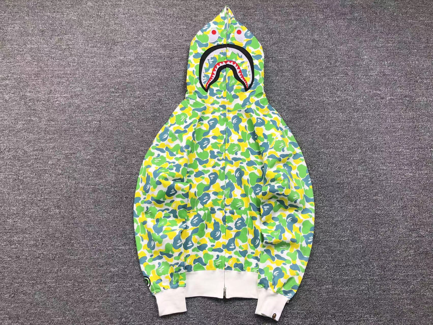 BAPE SHARK HK CENTRAL LIMITED FULL ZIP HOODIE