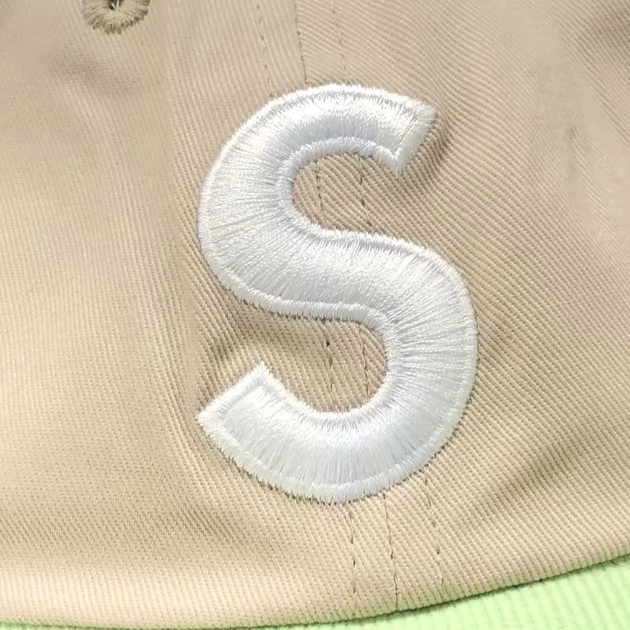 Supreme 2-Tone S Logo 6-Panel Cap Tan