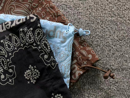 Supreme Reflective Bandana Track Pants Light Blue