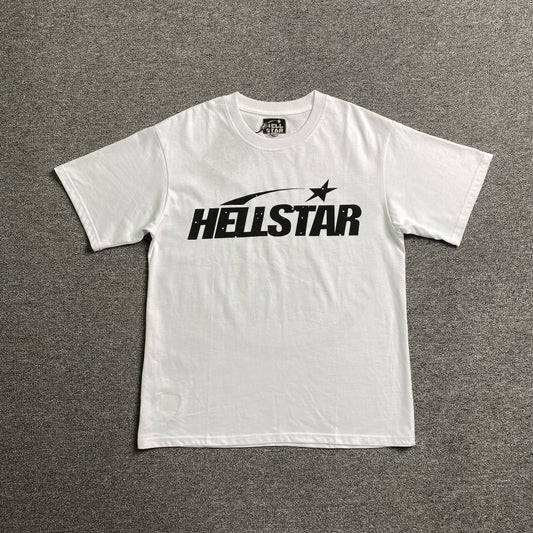 HELLSTAR CLASSIC LOGO GEL PRINT TEE WHITE