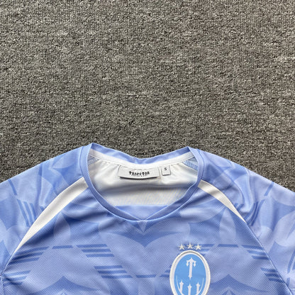 TRAPSTAR IRONGATE FOOTBALL JERSEY SKY BLUE