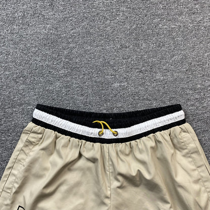 RHUDE COURT LOGO SHORTS BEIGE