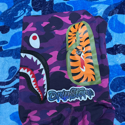 BAPE COLOR CAMO SHARK FULL ZIP HOODIE PURPLE