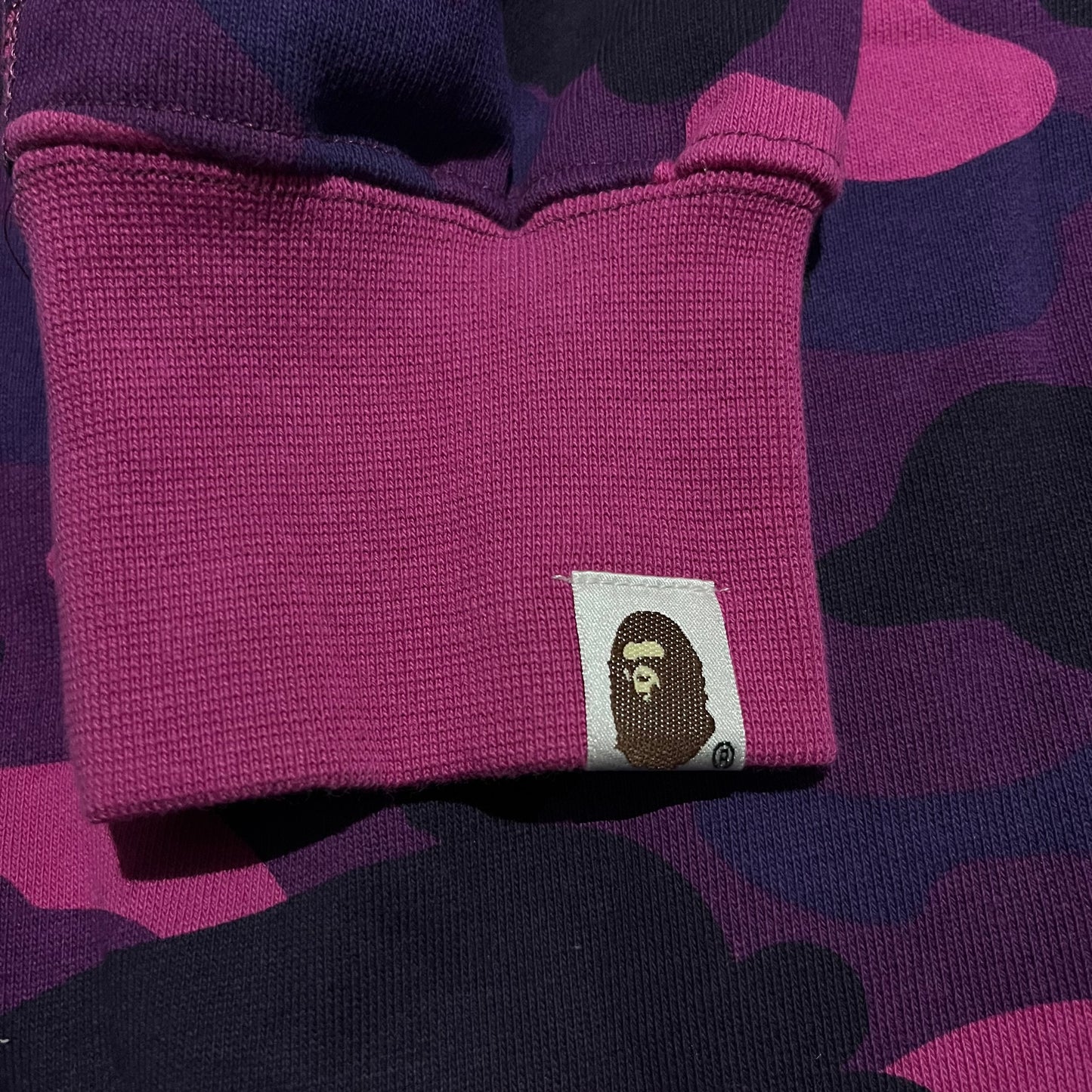 BAPE COLOR CAMO SHARK FULL ZIP HOODIE PURPLE