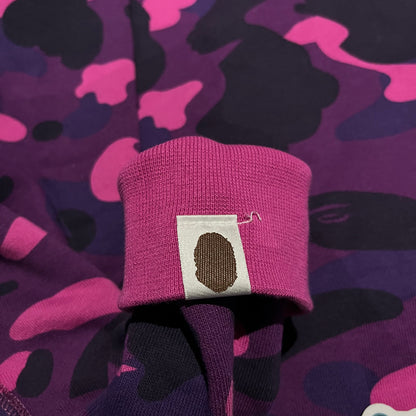 BAPE COLOR CAMO SHARK FULL ZIP HOODIE PURPLE