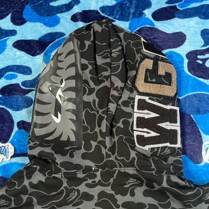 BAPE X DOVER STREET MARKET SPECIAL CAMO SHARK FULL ZIP HOODIE