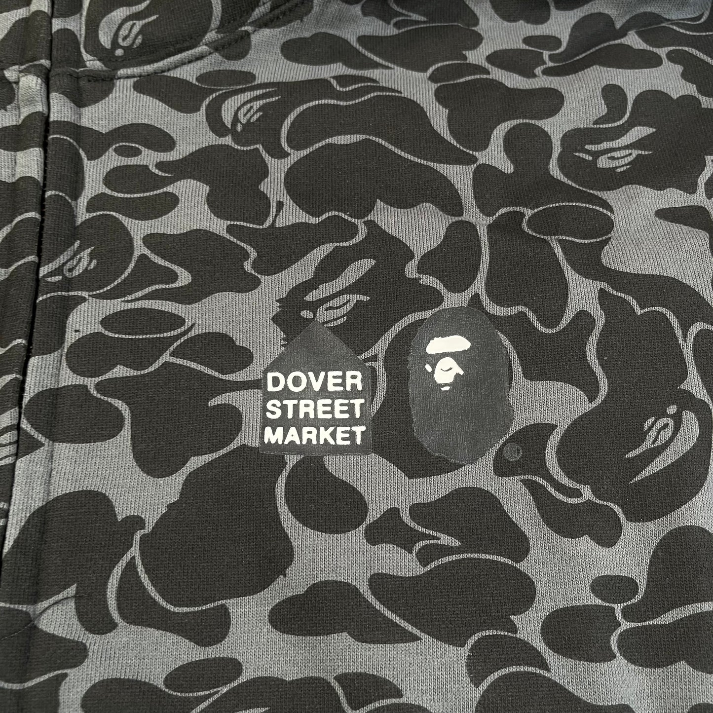 BAPE X DOVER STREET MARKET SPECIAL CAMO SHARK FULL ZIP HOODIE