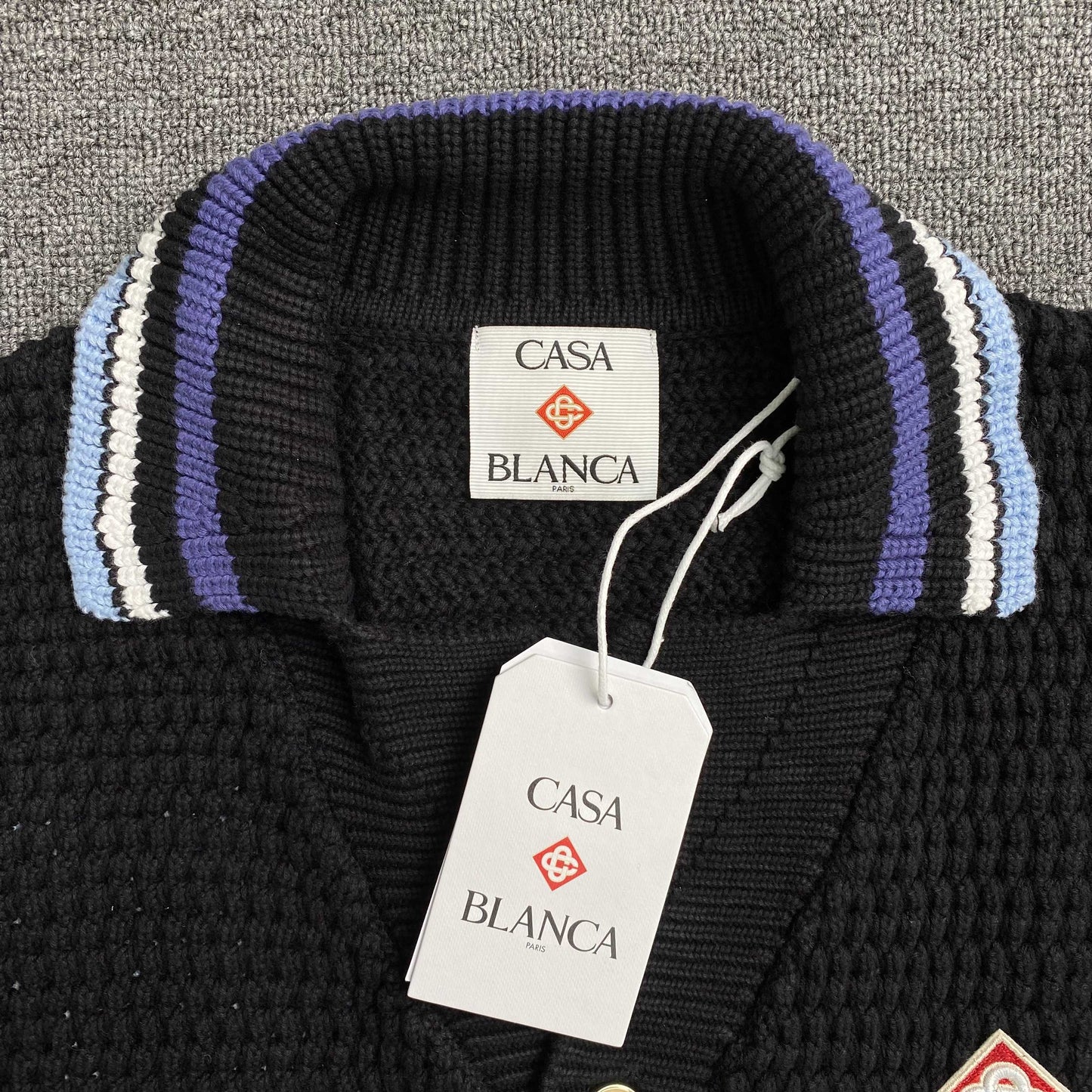 Casablanca Crochet Set Logo Black