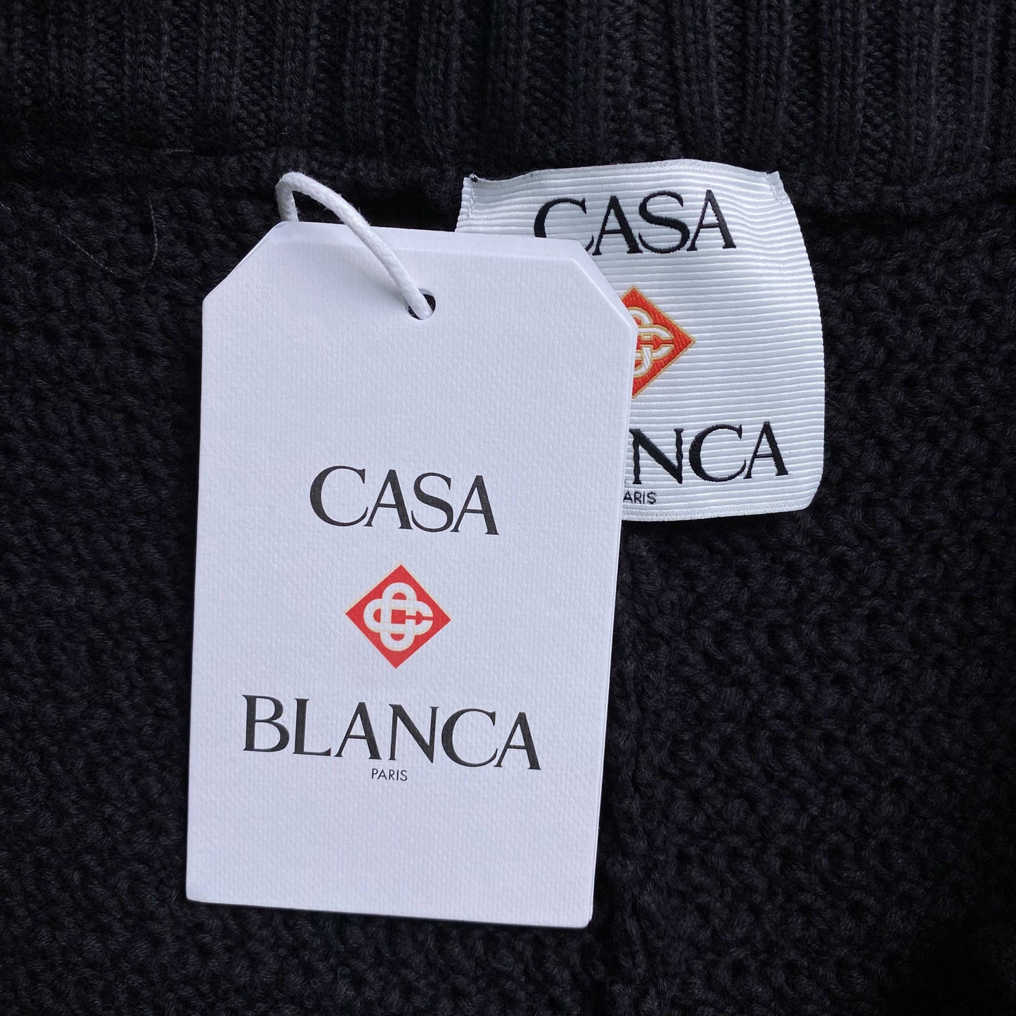 Casablanca Crochet Set Logo Black