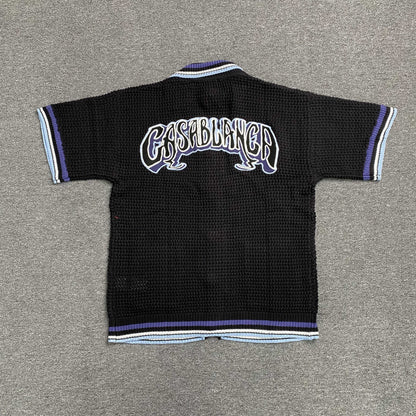 Casablanca Crochet Set Logo Black