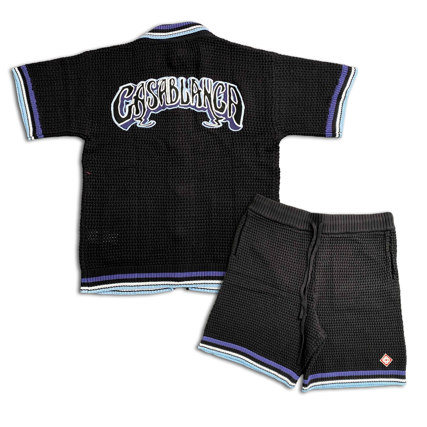 Casablanca Crochet Set Logo Black