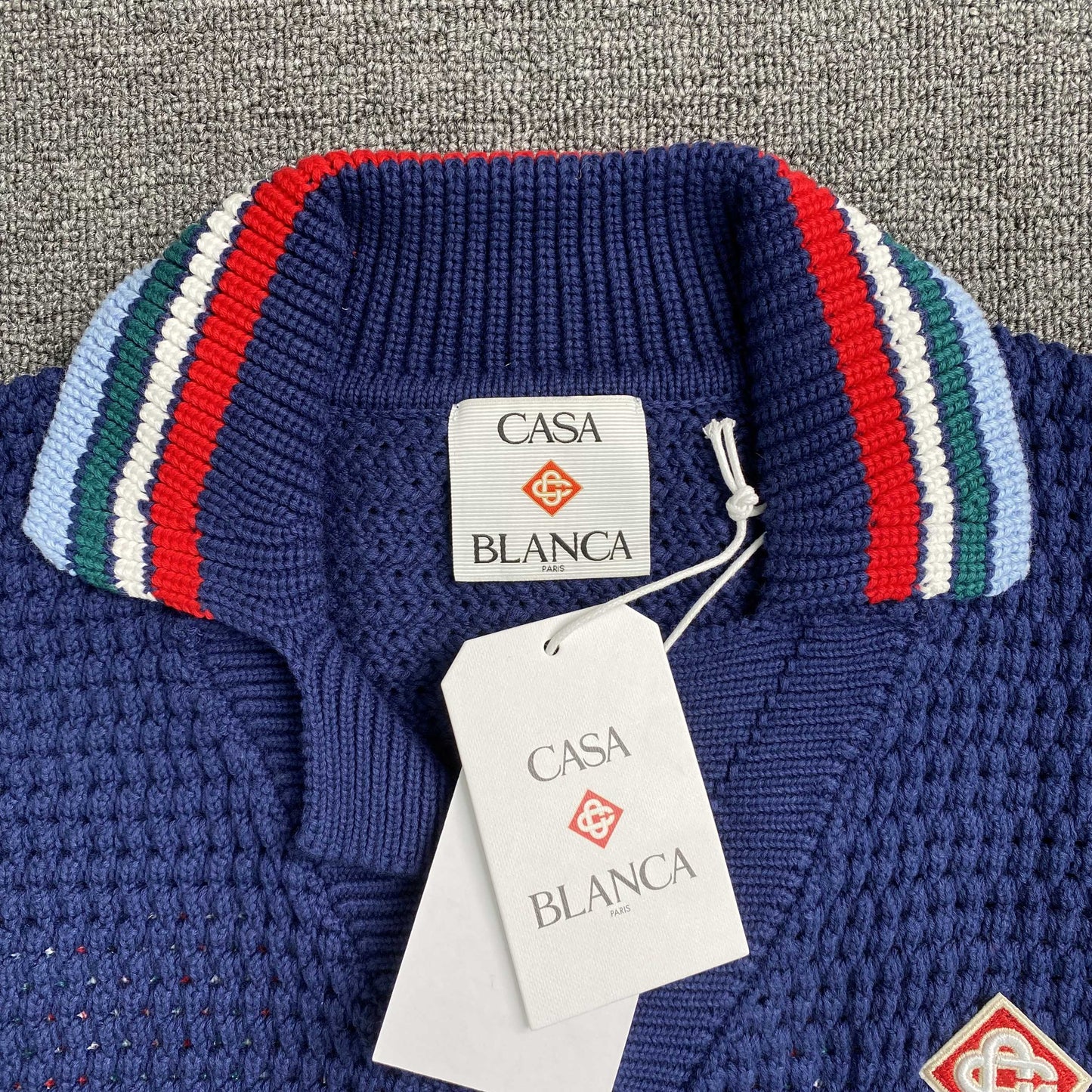 Casablanca Crochet Set Logo Blue