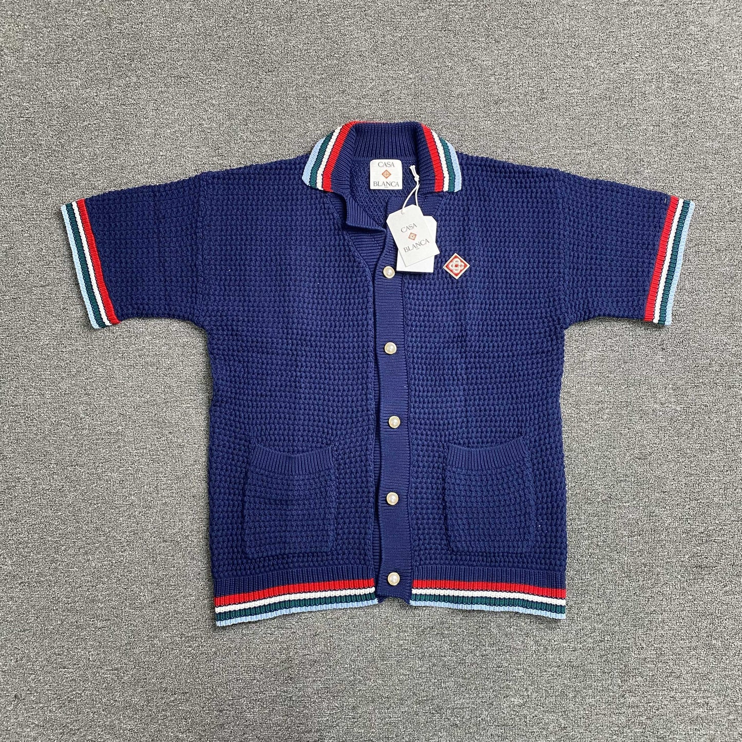 Casablanca Crochet Set Logo Blue