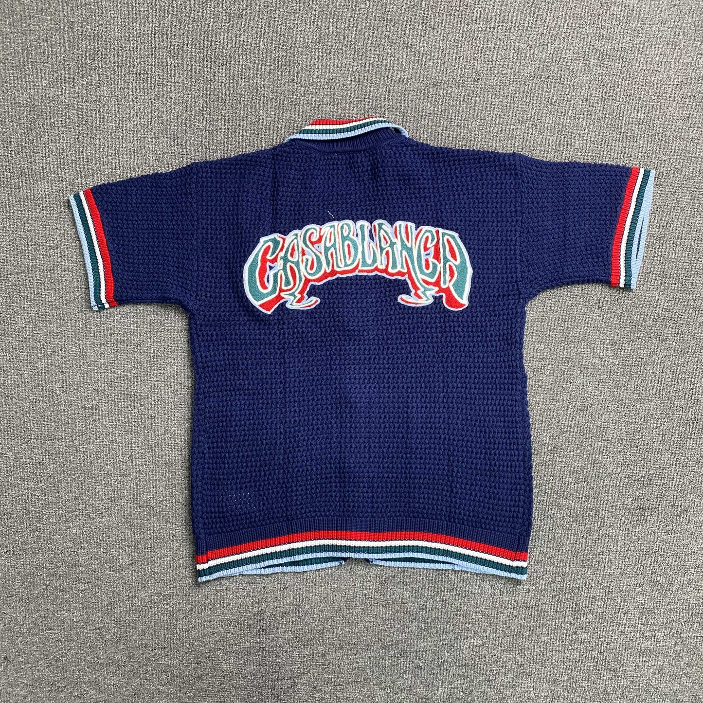 Casablanca Crochet Set Logo Blue