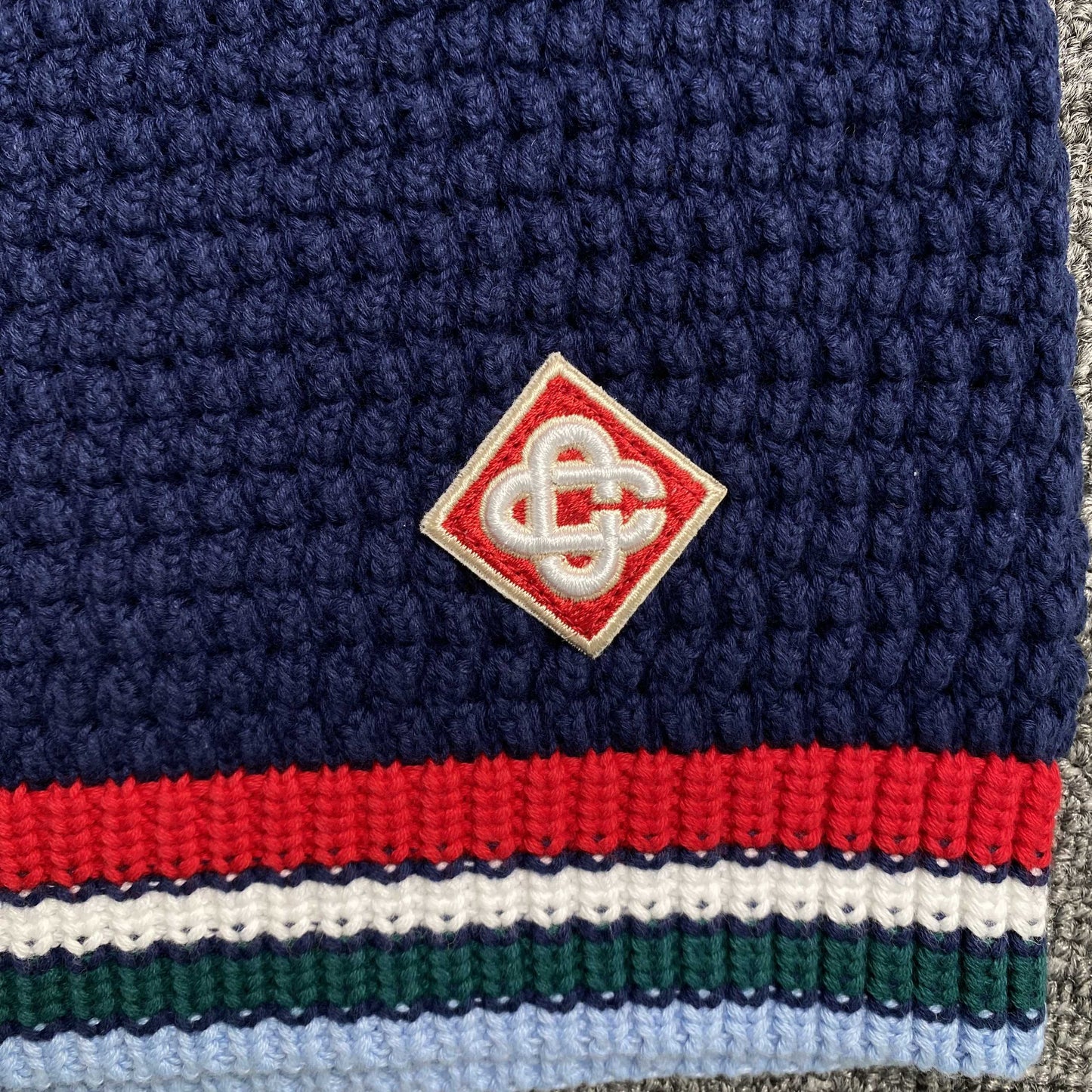 Casablanca Crochet Set Logo Blue