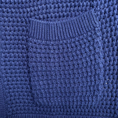 Casablanca Crochet Set Logo Blue