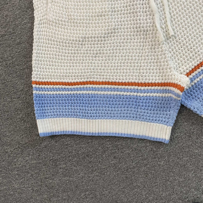 Casablanca Crochet Set White Blue