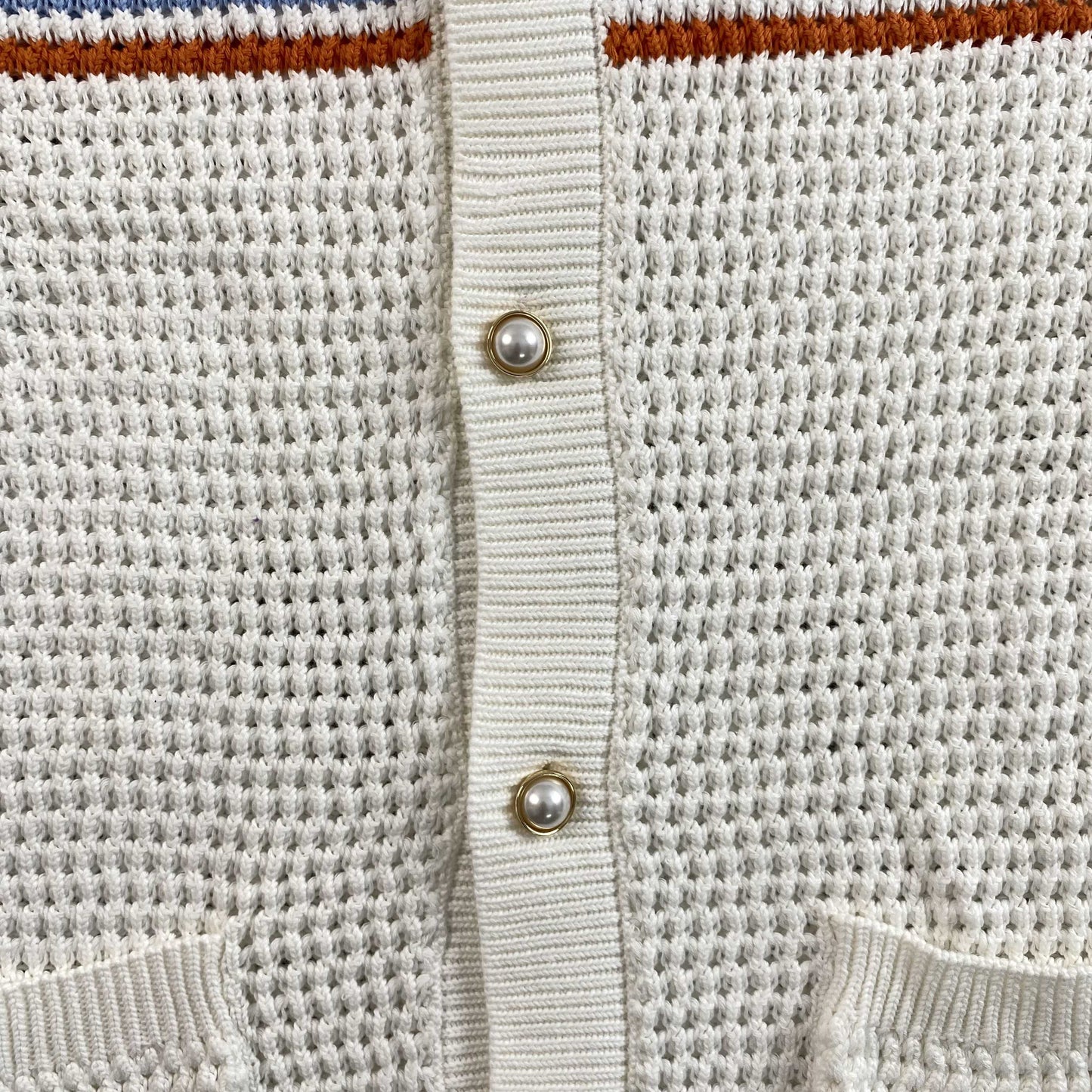 Casablanca Crochet Set White Blue