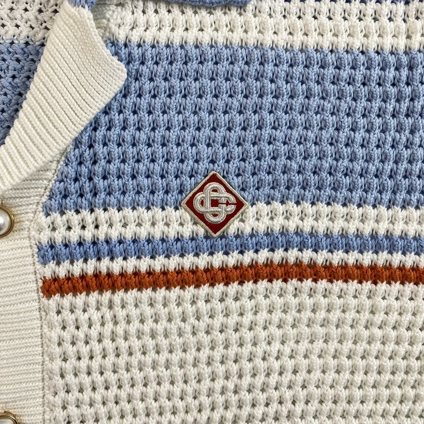 Casablanca Crochet Set White Blue