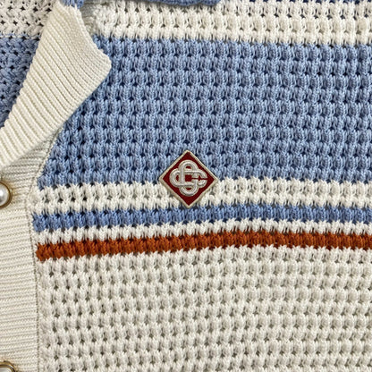 Casablanca Crochet Set White Blue