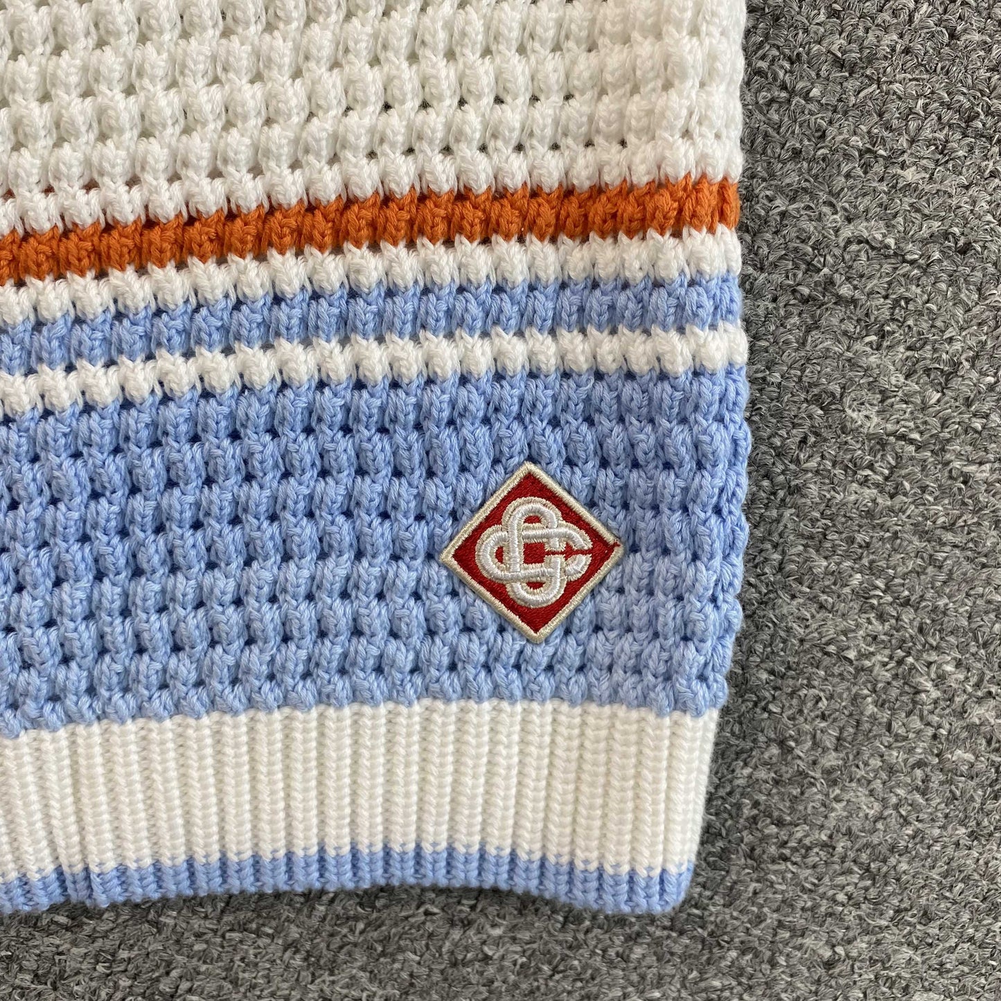 Casablanca Crochet Set White Blue