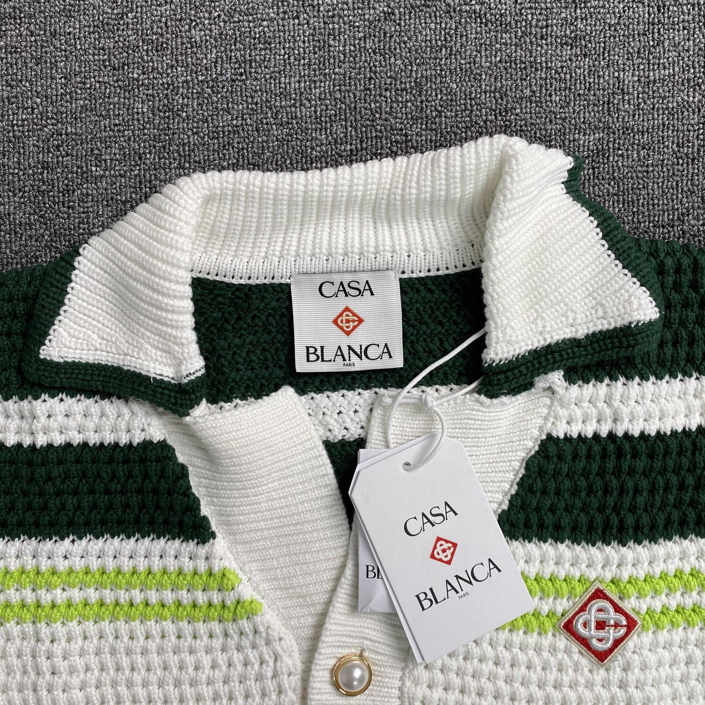 Casablanca Crochet Set White Green