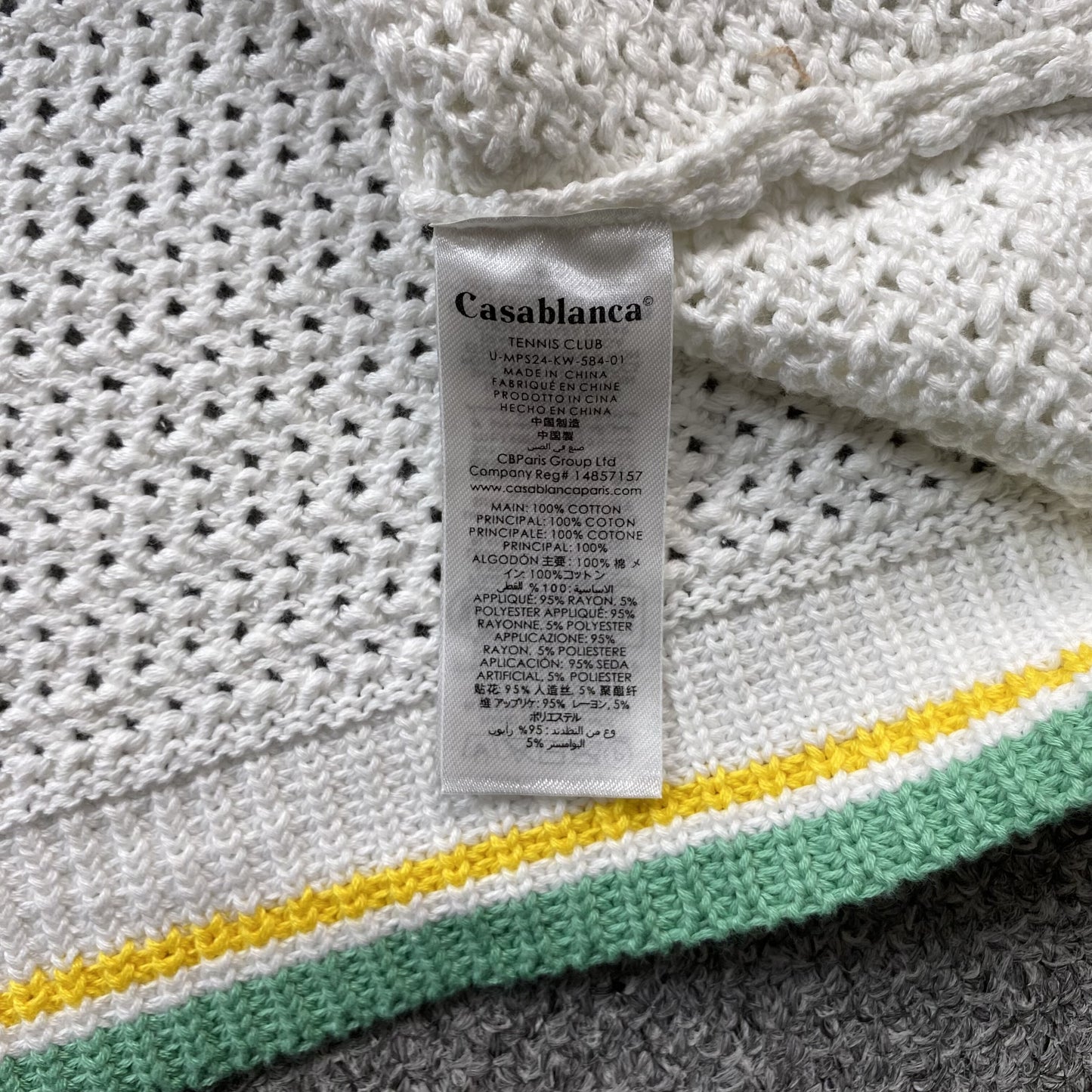 Casablanca Crochet Set White Green