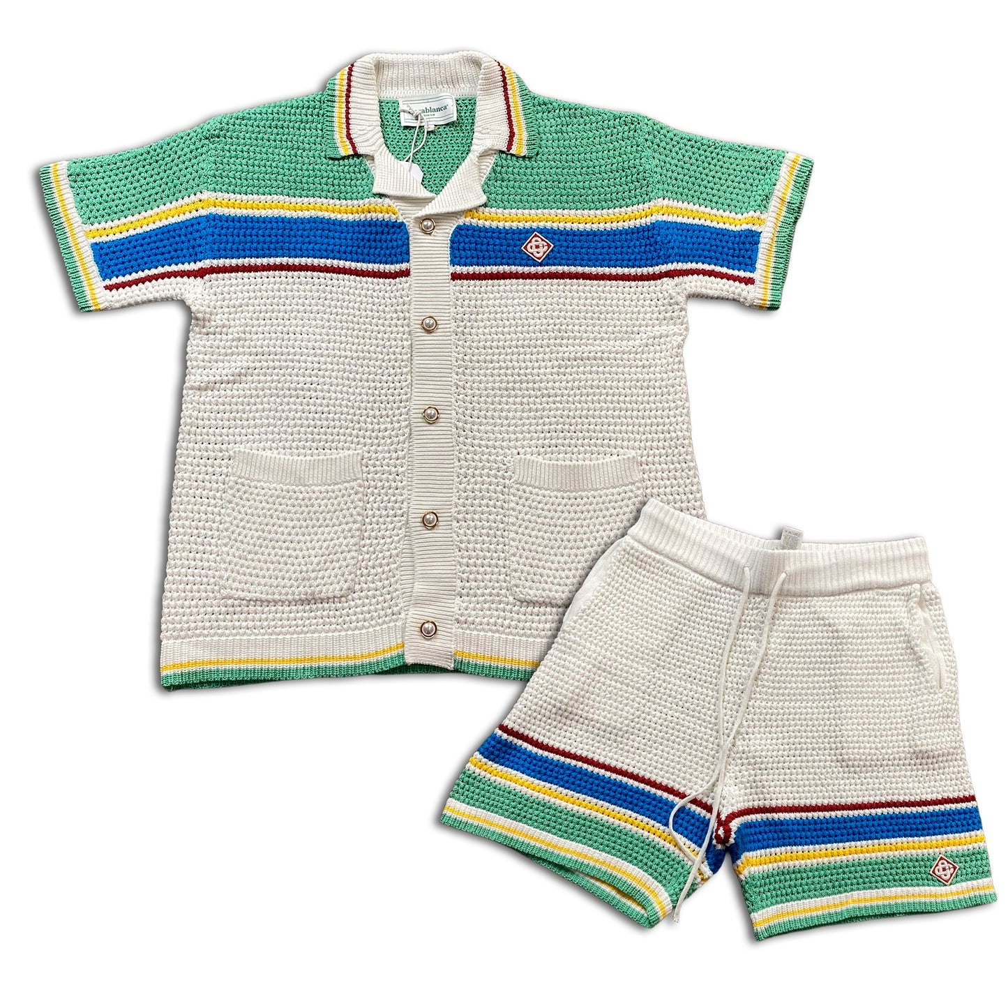 Casablanca Crochet Set White Green