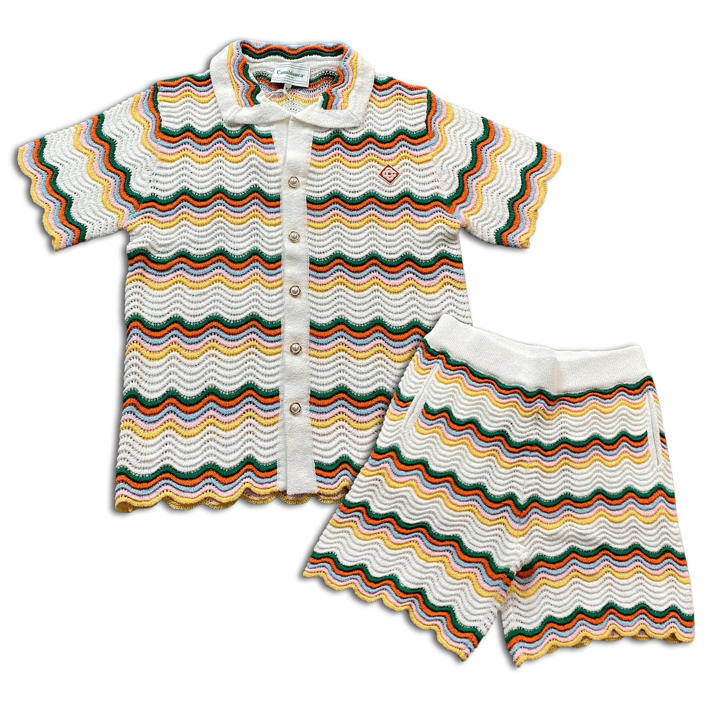 Casablanca Crochet Set White Multicolor