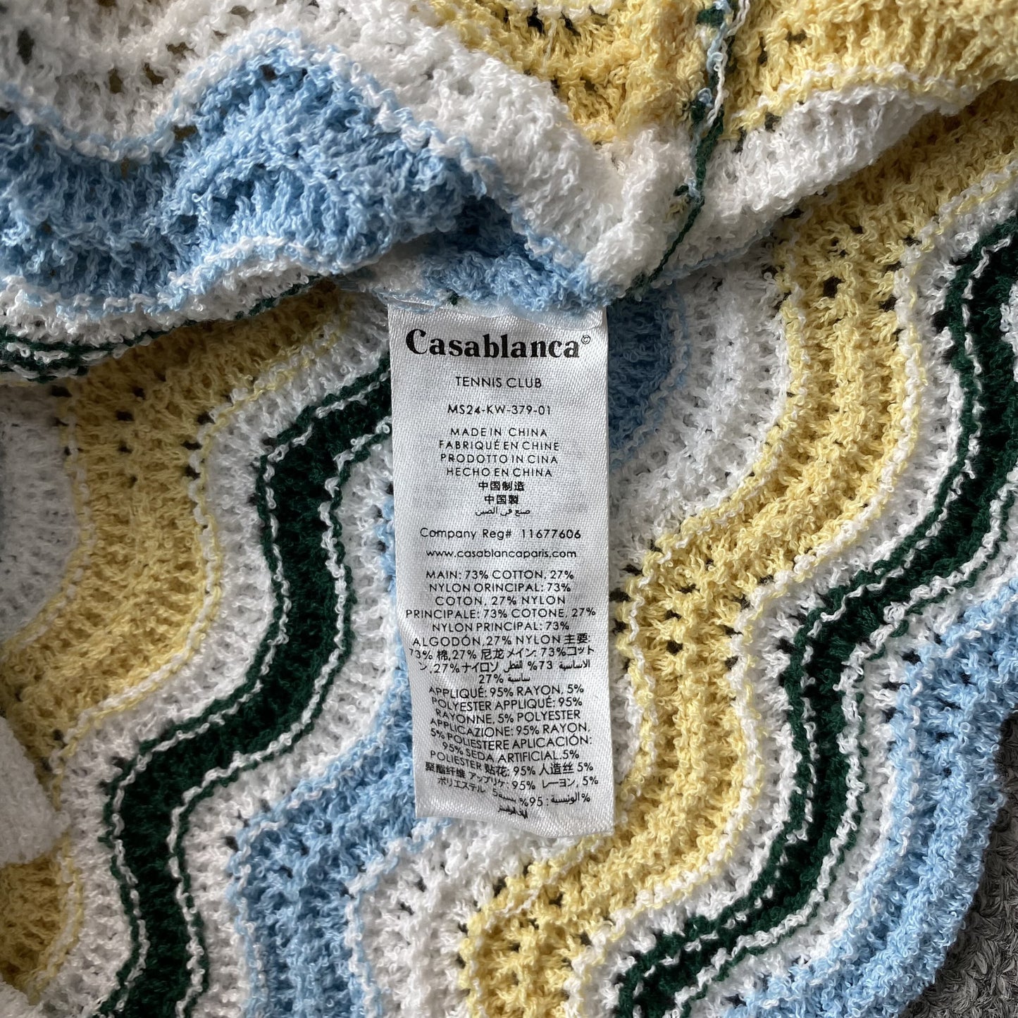 Casablanca Crochet Set Yellow Blue
