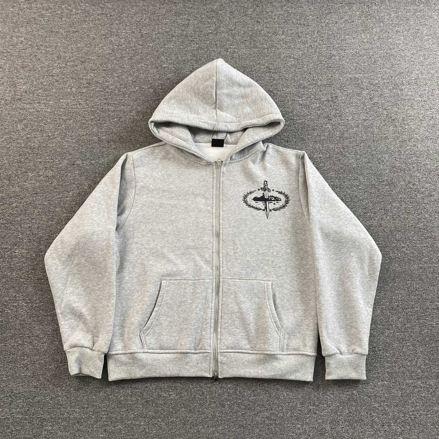 Corteiz x Slaughter Gang 21 Savage Zip Up Grey