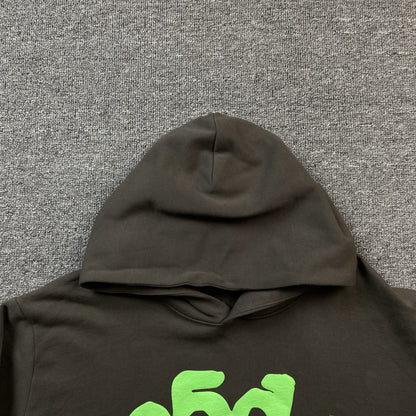 SP5DER BELUGA HOODIE SLATE GREY GREEN