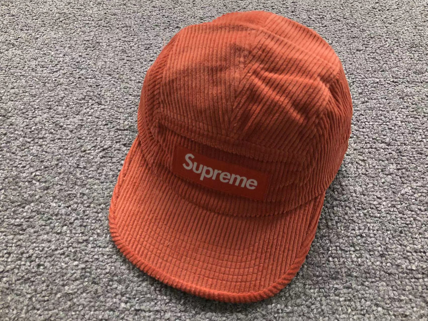 Supreme Corduroy Camp Cap Coral