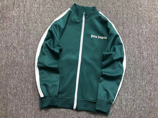 PALM ANGELS CLASSIC TRACK JACKET GREEN