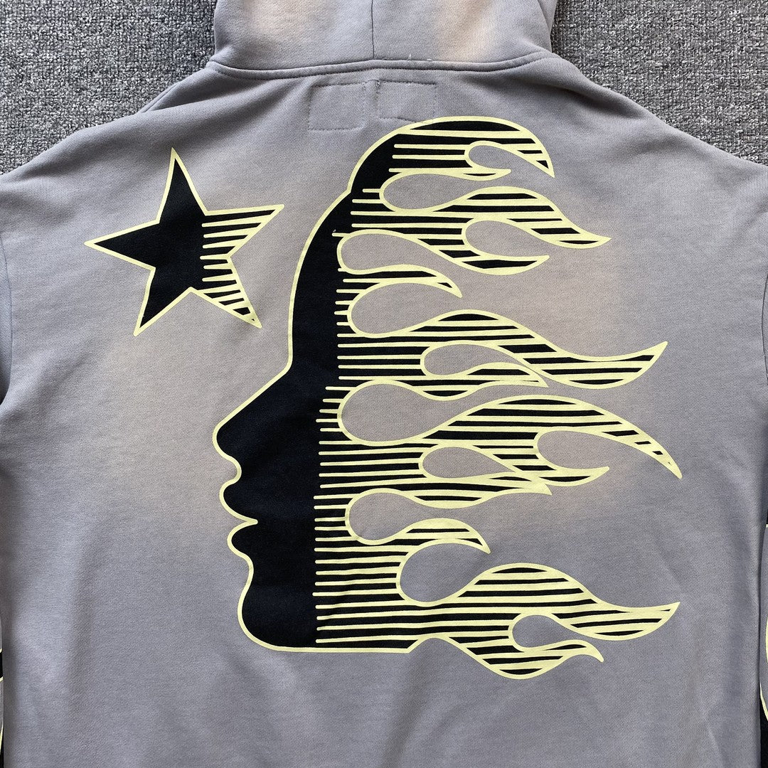 HELLSTAR SPORT LOGO HOODIE GREY