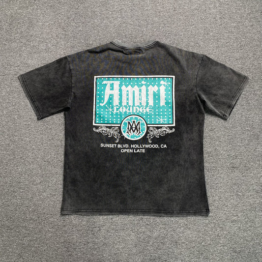 AMIRI CRYSTAL LOUNGE TEE BLACK