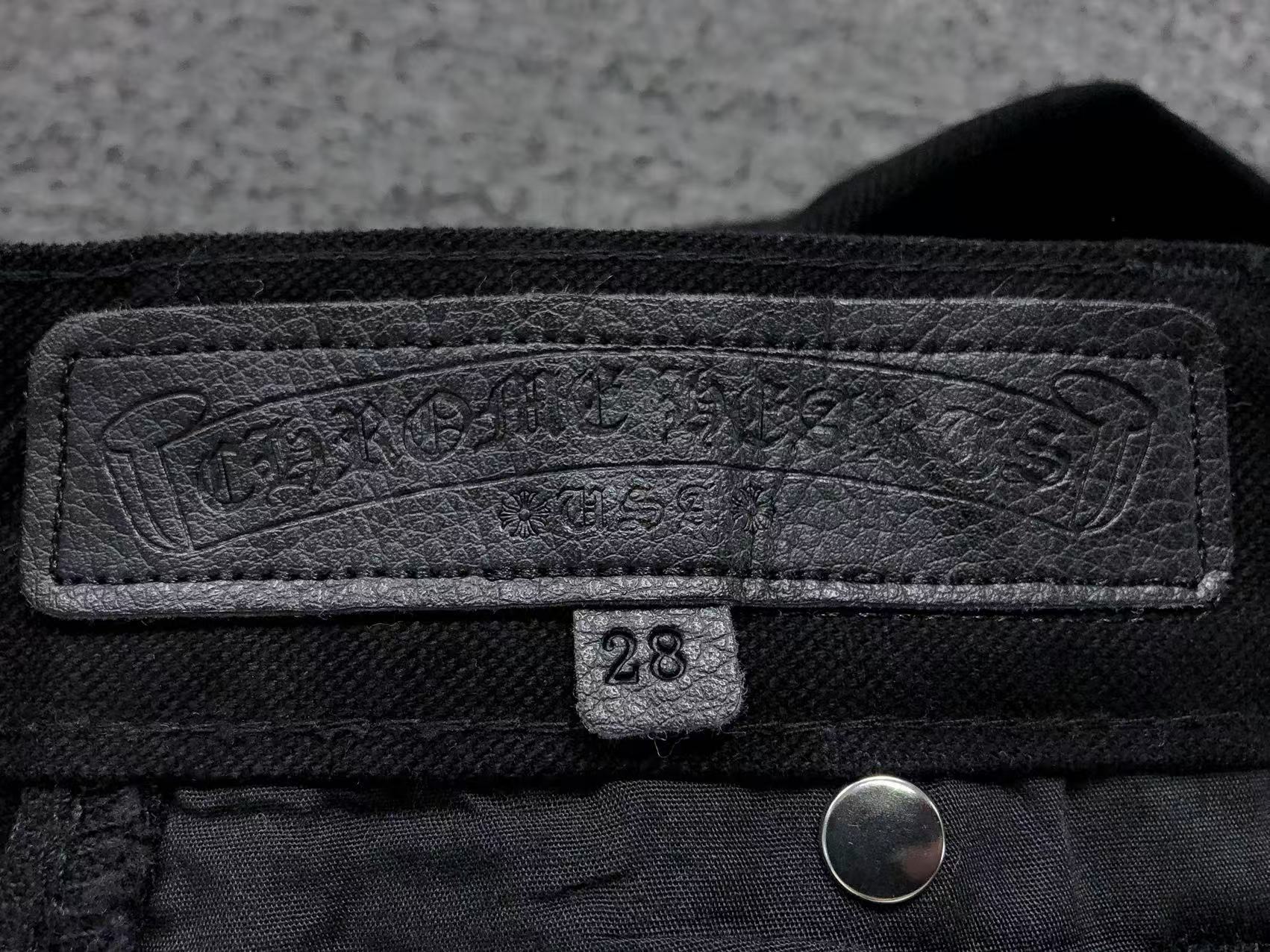 Chrome Hearts Cross Patch Carpenter Pants Black-Drip Store Argentina