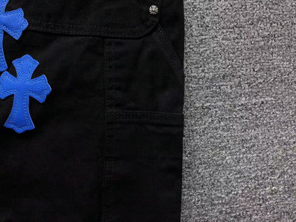 Chrome Hearts Cross Patch Carpenter Pants Black-Drip Store Argentina