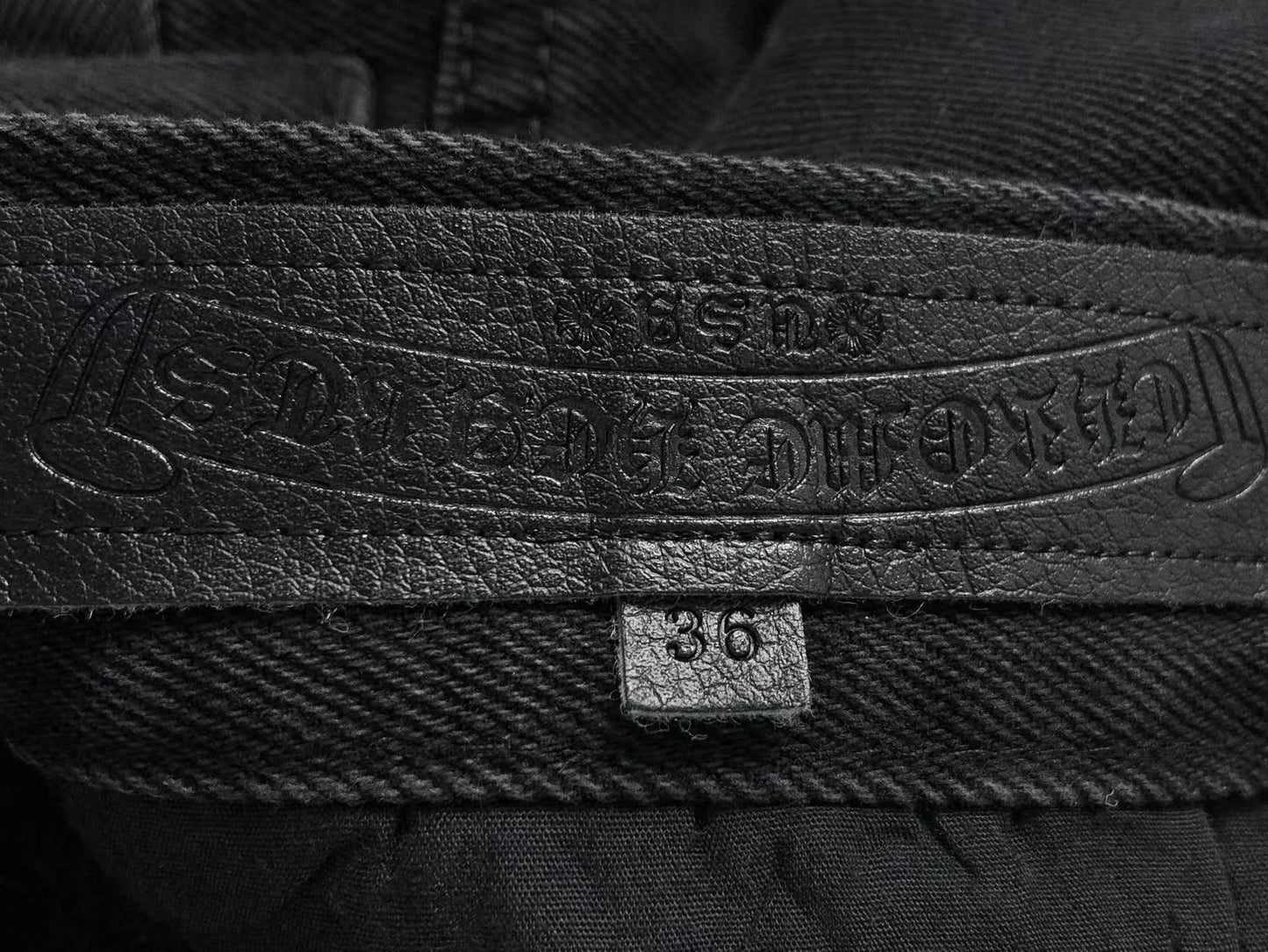 Chrome Hearts Cross Patch Jeans Black-Drip Store Argentina