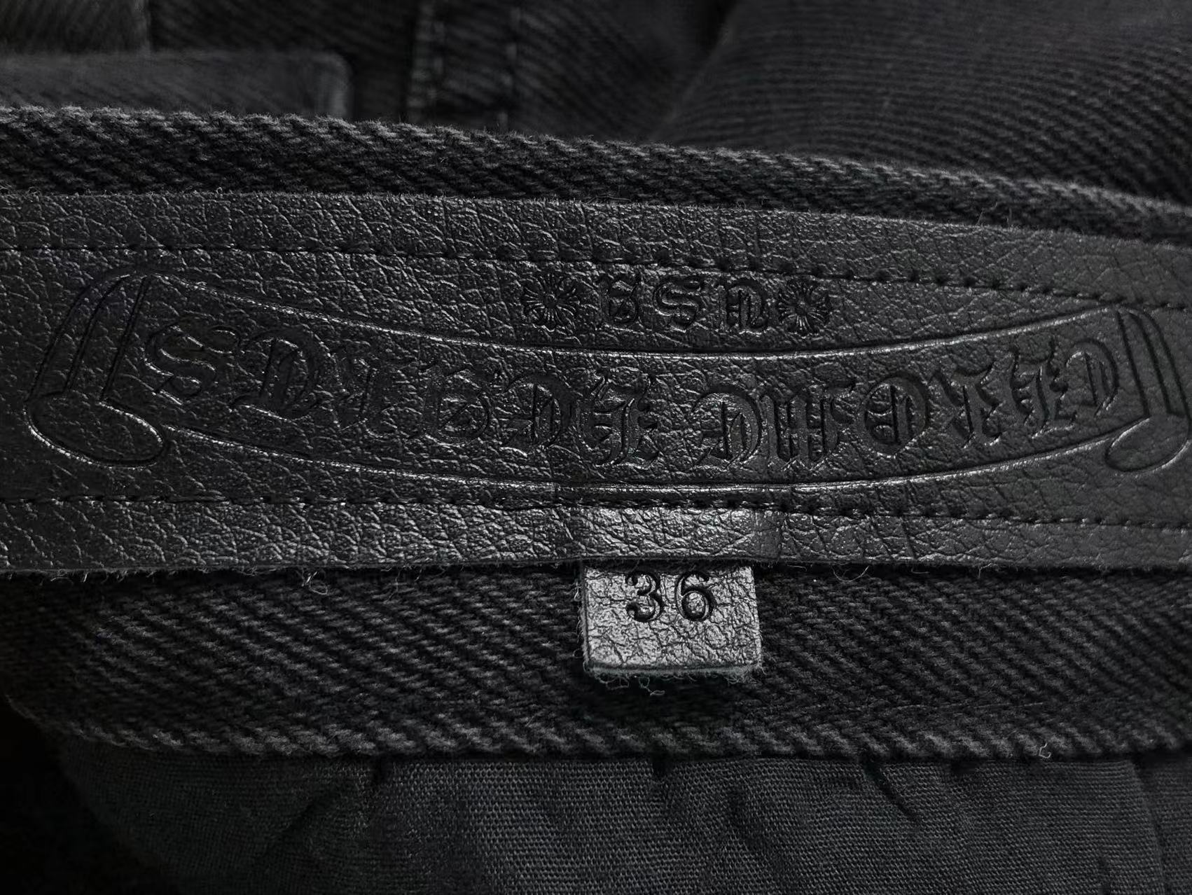 Chrome Hearts Cross Patch Jeans Black-Drip Store Argentina