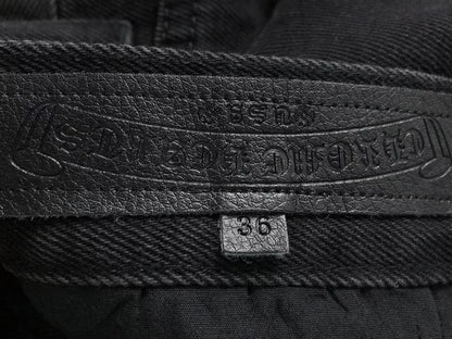Chrome Hearts Cross Patch Jeans Black-Drip Store Argentina
