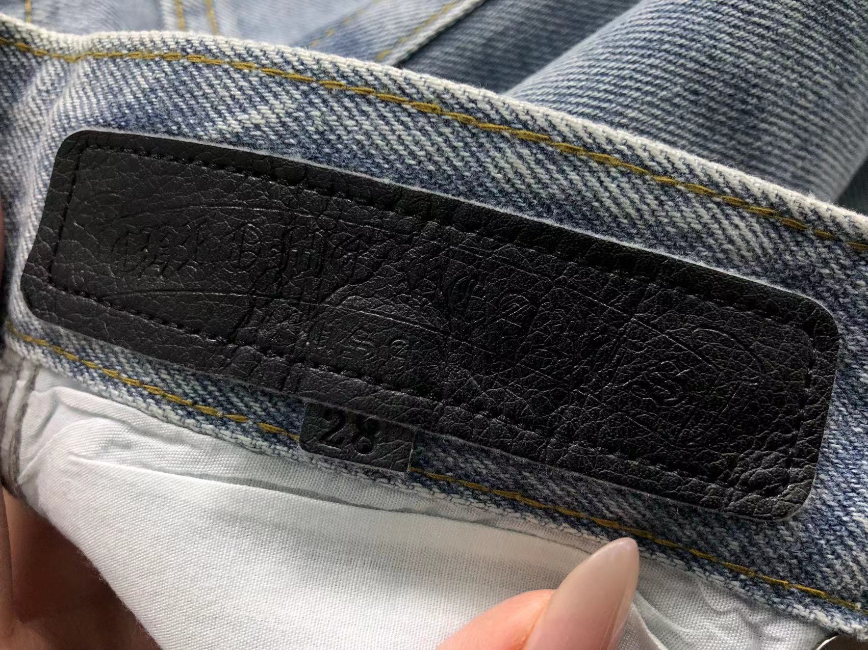 Chrome Hearts Cross Patch Jeans Blue-Drip Store Argentina