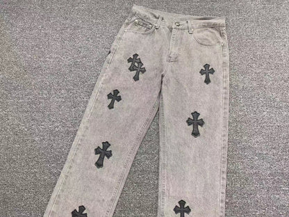 chrome-hearts-cross-patch-jeans-grey-7-Drip Store Argentina