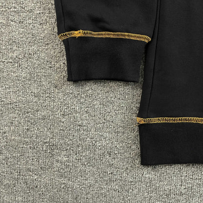 Corteiz Alcatraz Contrast Hoodie Black Yellow