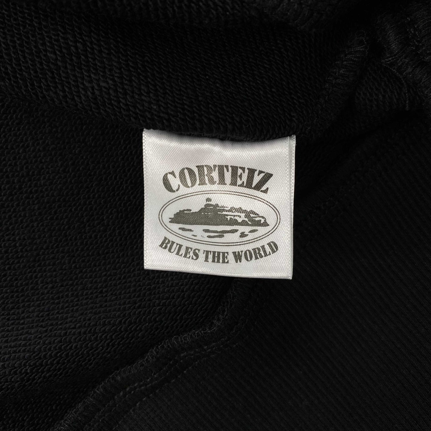 Corteiz Alcatraz Contrast Hoodie Black Yellow