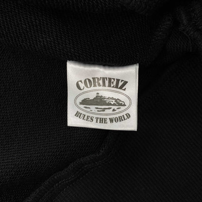 Corteiz Alcatraz Contrast Hoodie Black Yellow