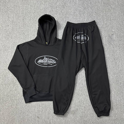 Corteiz Alcatraz Tracksuit Triple Black