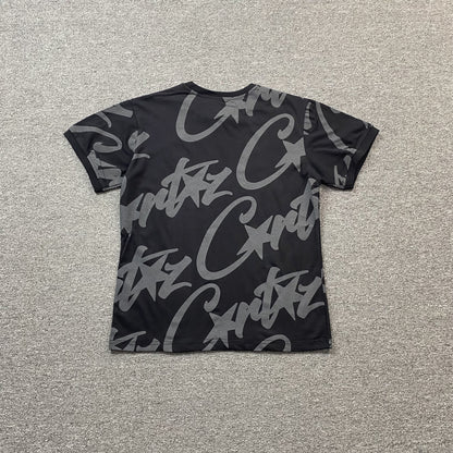 Corteiz Allstarz Allover T-Shirt Black